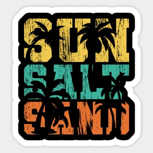 Sun Salt Sand Vintage v4 Sticker